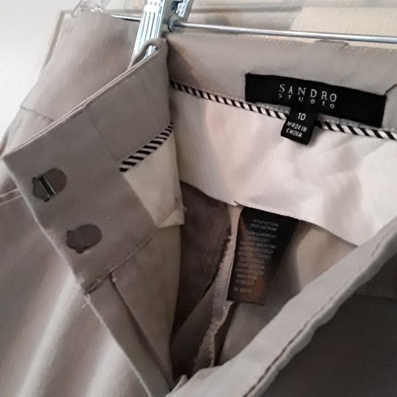 Sando Studio khaki pants size 10 - Picture 5 of 7